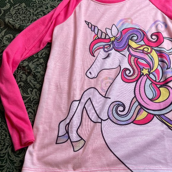 NWT 10 12 14 unicorn rainbow pajamas childrens place birthday easter christmas - Picture 4 of 6